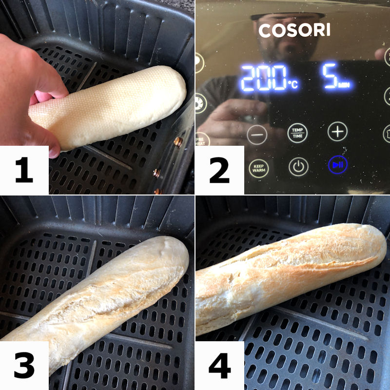 How to cook a bake at home baguette with photo directions