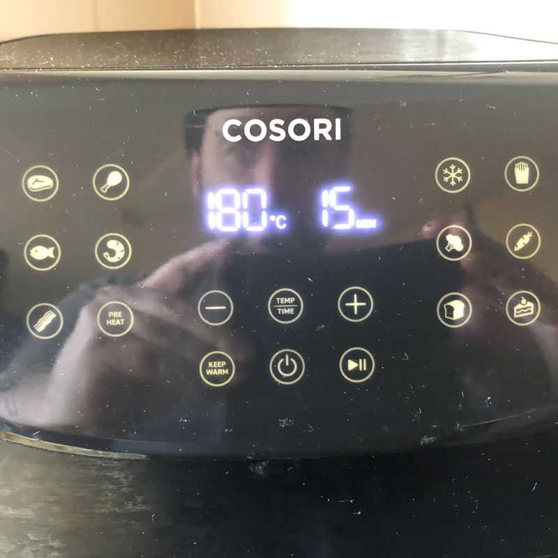 Cosori Premium function preset buttons