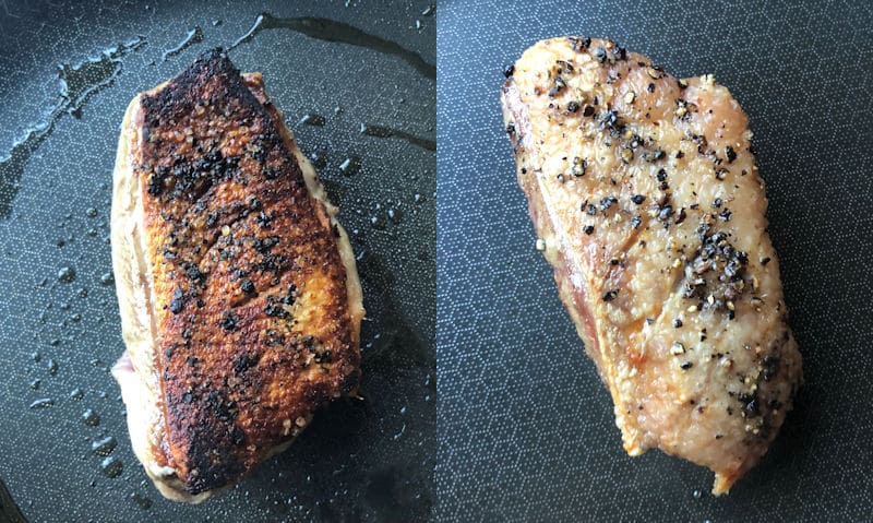 Difference between pan fried to air fryer vs. air fried only