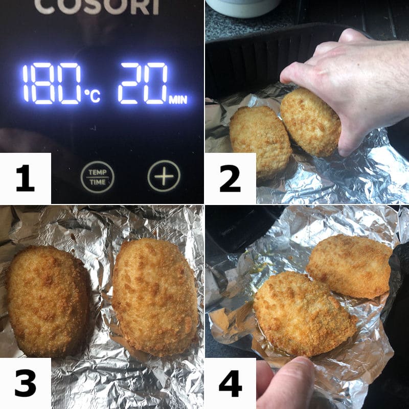 Picture directions for air frying frozen chicken kiev