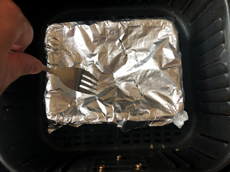 Poking holes in foil lid replacement