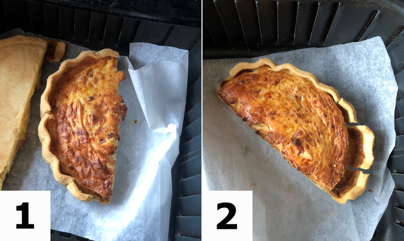 Chilled quiche difference compared to frozen quiche lorraine